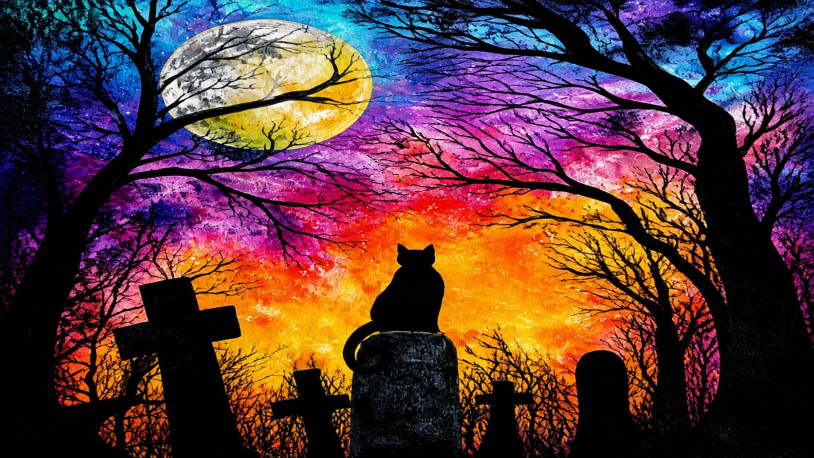 HALLOWEEN PRI DEKOFUNART !- slikanje za odrasle!